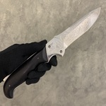 Нож складной "Рысь" сталь ЭИ-107 (граб, рисунок)