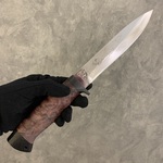 Нож "Попутчик" сталь 95Х18, стабилизированный кап, гравировка
