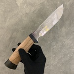 Нож "Медвежий-3", сталь ЭИ-107, орех+текстолит, рисунок