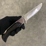 Нож складной "Ахиллес", сталь ЭИ-107 (граб,рисунок)