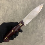 Нож "Фокс-1" сталь 95Х18, накладная Микарта, фибра
