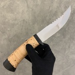 Нож "Горный", сталь 95Х18, текстолит, береста
