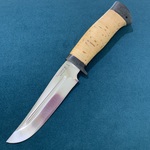 Нож "Гелиос-2" сталь 95Х18, береста, текстолит