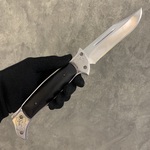 Нож складной "Гвардия" , сталь ЭИ-107, граб, с долом