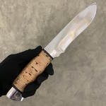 Нож Н6, сталь 95Х18, дюраль береста