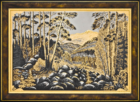 Гравюра "Каменная река"