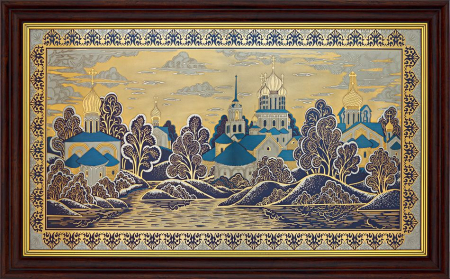 Гравюра "Златоглавая Русь" в раме