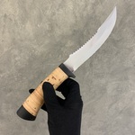 Нож "Рыбацкий-1", сталь 95Х18, береста, текстолит