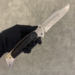 Нож складной "Ахиллес-Д", сталь ЭИ-107 (граб,рисунок)