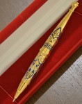 Ручка украшенная с эмалью (золочение 999.9)