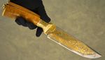 Украшенный златоустовский нож "Таёжный-2"