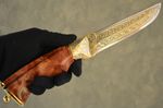 Украшенный златоустовский нож "Риф"