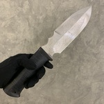 Нож "Бизон-2", сталь 95Х18, текстолит, кожа, рисунок