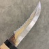 Нож "Рыбацкий 1" сталь ЭИ-107 (береста/позолота)