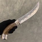 Нож "Батыр"  95Х18, орех, гравировка орнамент