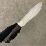 Златоустовский нож Мачете "Малыш"  кожа, сталь 95Х18