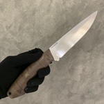 Нож "Киалим" 110Х18МШД коричневый клен