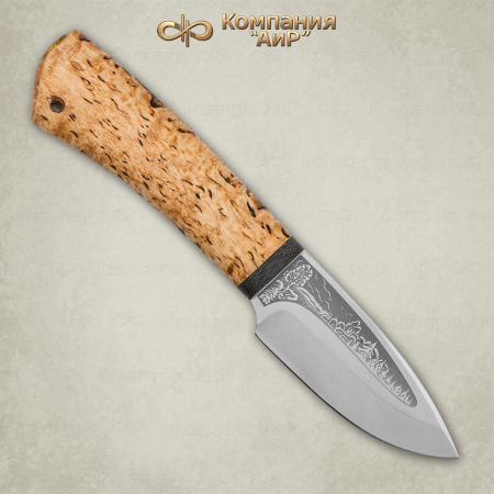 Нож "Добрый" 95Х18, карельская береза