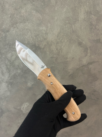 Нож складной с кнопкой НС-4, ЭИ-107, бук